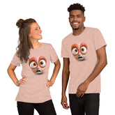 Happy Smiley Face on Unisex Staple T-Shirt